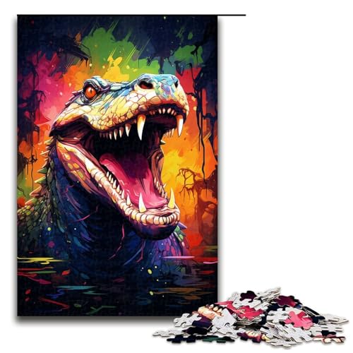 für Erwachsene Puzzle Buntes Fantasie Krokodil 1000 teiliges Holzpuzzle für Erwachsene und Kinder ab 12 Jahren 75 x 50 cm für Erwachsene Puzzle Buntes Fantasie Krokodil 1000 teiliges Holzpuzzle für Erwachsene und Kinder ab 12 Jahren 75 x 50 cm von zouxangzz