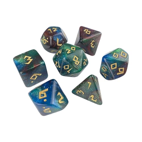 7pcs Polyedrische Würfel Mehrseitige Acryl Dices Rollenspieltischspiel Dices Multicolored Game Dices Einfach Zu Bedienen 7pcs Polyedrische Würfel Mehrseitige Acryl Dices Rollenspieltischspiel Dices Multicolored Game Dices Einfach Zu Bedienen von zuousxbs