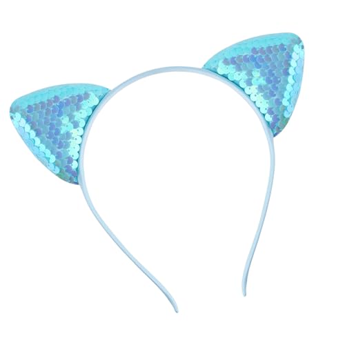 zuousxbs Bequemes Katzenohr Stirnband Mit Glitzernden Blauen Pailletten Cosplay Kopfbedeckungen Ideal Für Festivals Und Tägliche Outfits zuousxbs Bequemes Katzenohr Stirnband Mit Glitzernden Blauen Pailletten Cosplay Kopfbedeckungen Ideal Für Festivals Und Tägliche Outfits von zuousxbs