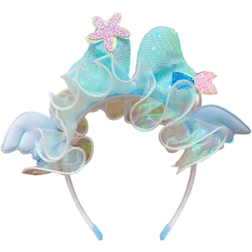 zuousxbs Geburtstagsfeier Stirnband Für Kinder Glitzernd Cartoon Hairband Girl Musikfestival Kopfwege Urlaub Feier Kopfbühne Hairhoop Für Kinder von zuousxbs