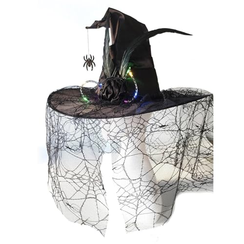 zuousxbs Halloween Hexenhut Für Erwachsene Unisex Fransen Nettozauberer Rollenspiele Spitze Themenparty Dress Up Hexen Halloween Party Accessoire zuousxbs Halloween Hexenhut Für Erwachsene Unisex Fransen Nettozauberer Rollenspiele Spitze Themenparty Dress Up Hexen Halloween Party Accessoire von zuousxbs