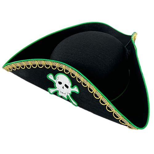 zuousxbs Schädelmusterhüte Vintages Lumineszenzhüte LED Captain Hüte Leuchten Hüte Für Kostümpartys Und Ereignisverstellbare Piratenhut zuousxbs Schädelmusterhüte Vintages Lumineszenzhüte LED Captain Hüte Leuchten Hüte Für Kostümpartys Und Ereignisverstellbare Piratenhut von zuousxbs