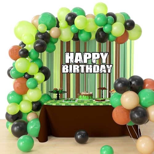 Geburtstags Pixel Luftballons für Miner Geburtstags Dekoration Miner Party Luftballons Pixel Themen Geburtstagsparty Dekoration von zuxinor