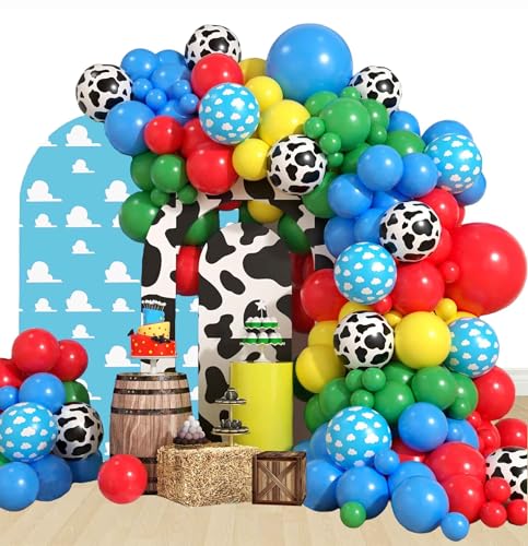 Party Deko Set Bauernhof Luftballons Girlanden Bogen Set Tier Geburtstags Partyzubehör Party Deko Set Bauernhof Luftballons Girlanden Bogen Set Tier Geburtstags Partyzubehör von zuxinor