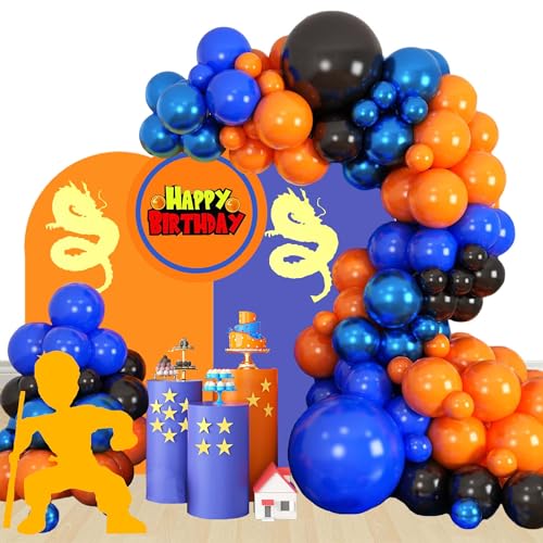 Schwarz Blau Orange Farbene Geburtstags Luftballons Partyballons Dekoration Cartoon Partydekoration Schwarz Blau Orange Farbene Geburtstags Luftballons Partyballons Dekoration Cartoon Partydekoration von zuxinor
