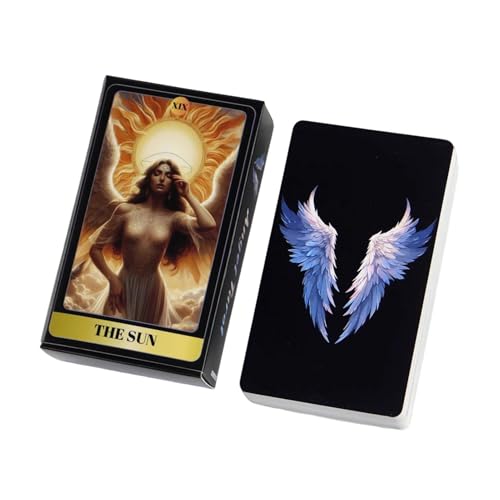 78 Karten Deck Full English Tarot Deck Tarotkarten Wahrsagung Lesen Interaktives Partyspiel Ideal für Anfänger, Familientreffen, Urlaubsunterhaltung 78 Karten Deck Full English Tarot Deck Tarotkarten Wahrsagung Lesen Interaktives Partyspiel Ideal für Anfänger, Familientreffen, Urlaubsunterhaltung von zwxqe