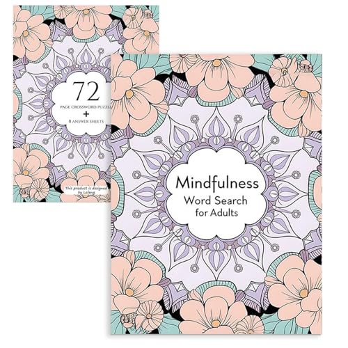 Achtsamkeits-Wortsuche, kreatives positives Puzzlebuch, beruhigende Entspannungsaktivität, interaktives Wortspiel mit klarem Druck für Erwachsene, Frauen und Männer, 21 x 28,5 cm Achtsamkeits-Wortsuche, kreatives positives Puzzlebuch, beruhigende Entspannungsaktivität, interaktives Wortspiel mit klarem Druck für Erwachsene, Frauen und Männer, 21 x 28,5 cm von zwxqe