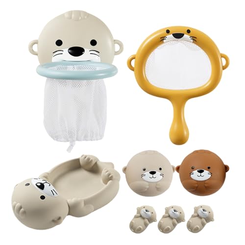 Bath Toys, Floating Tub Animals, Sensory Play Figures, Long Tail Keyword, Interactive Educational Floating Animal Family Bathtub Toy for Babies at Pool Beach Parties von zwxqe