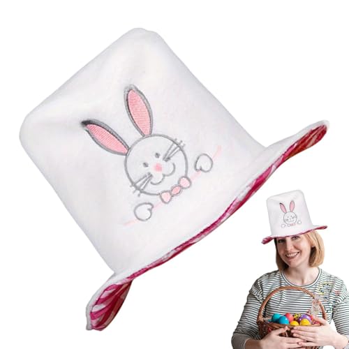 Bunny Top Hut, Samt Ostern Top Hut, Osterhase Party Hut, Dress Up Kostüm Kopfbedeckung, Hasenkostüm-Hut, Bunny Kostüm Hut für Osterpartys, Samt Zylinder für Urlaub und Cosplay Spaß Bunny Top Hut, Samt Ostern Top Hut, Osterhase Party Hut, Dress Up Kostüm Kopfbedeckung, Hasenkostüm-Hut, Bunny Kostüm Hut für Osterpartys, Samt Zylinder für Urlaub und Cosplay Spaß von zwxqe