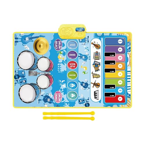 Children's Dance Music Mat, Piano and Drum Play Mat, Educational Piano Play Mat, Kids Musical Play Mat Toy, Sensory Piano Mat for , Piano and Drum Toy for Kids, Interactive Musical Play Mat Children's Dance Music Mat, Piano and Drum Play Mat, Educational Piano Play Mat, Kids Musical Play Mat Toy, Sensory Piano Mat for , Piano and Drum Toy for Kids, Interactive Musical Play Mat von zwxqe