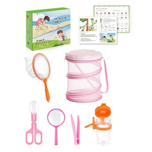 Fliegenfänger-Set, Natur-Erkundungswerkzeuge, Kinder-Fliegenfang-Set, tragbares Netz-Design, frühes Lernen, ideal für , Mädchen, Spielplatz, Outdoor-Aktivitäten Fliegenfänger-Set, Natur-Erkundungswerkzeuge, Kinder-Fliegenfang-Set, tragbares Netz-Design, frühes Lernen, ideal für , Mädchen, Spielplatz, Outdoor-Aktivitäten von zwxqe