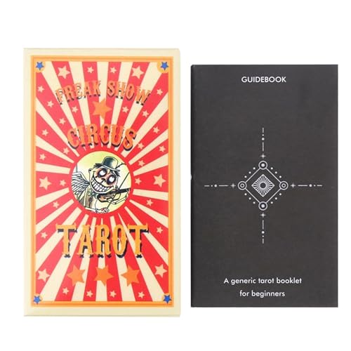 Freak Show Circus Tarot, tragbares Wahrsagen-Deck, 10,2 x 5,1 cm, Geheimnisvolle Tarotkarten, Wahrsagung, Einblick in die Vergangenheit und Zukunft, spirituelles Orakel für Anfänger und Experten Freak Show Circus Tarot, tragbares Wahrsagen-Deck, 10,2 x 5,1 cm, Geheimnisvolle Tarotkarten, Wahrsagung, Einblick in die Vergangenheit und Zukunft, spirituelles Orakel für Anfänger und Experten von zwxqe