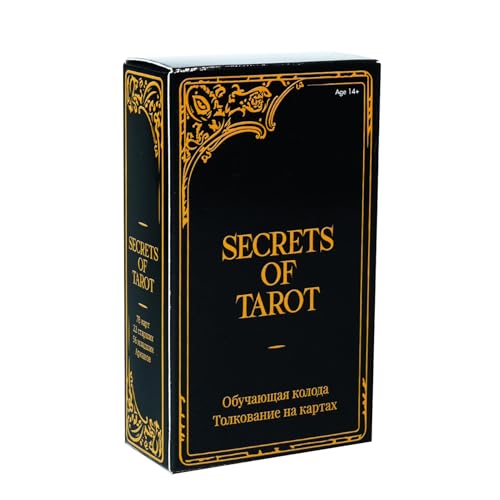 Fun Tarot Cards, Divination Board Game, Tarot Card Deck with Instructions, Fortune Telling Entertainment, Ideal for Parties and Social Gatherings, 4.13x2.36 Inches von zwxqe