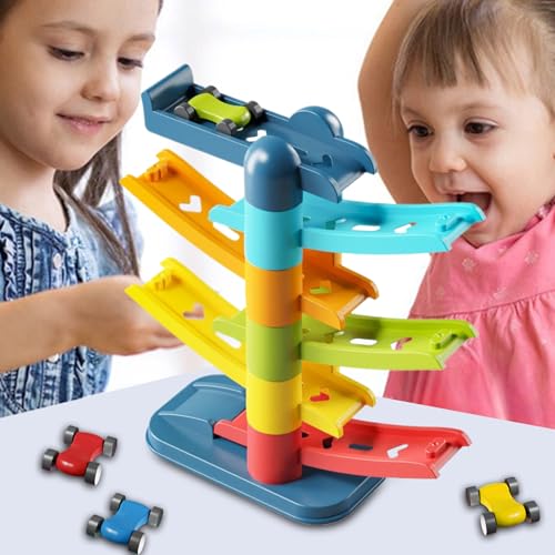 Kleinkinder Autorennbahn, Rennbahn Set, Spielrampe Set Als Motorik Lernspielzeug Für Kinder Ab 3 Jahren Kleinkinder Autorennbahn, Rennbahn Set, Spielrampe Set Als Motorik Lernspielzeug Für Kinder Ab 3 Jahren von zwxqe