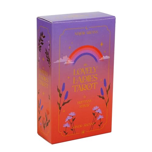 Lovely Ladies Tarot, Full English Tarot Cards, Beautiful Ladies Oracle Cards, Tarot Cards for Family Entertainment, Lovely Ladies Tarot Deck in Full English for Fate Divination and Family Entertainmen von zwxqe