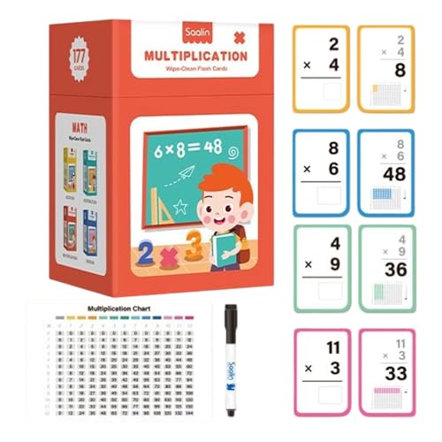 Mathe Lernkarten | Vorschul-Lernspiel Für Addition,Lernkarten Multiplikation Addition Übungen Für Zuhause Und Schule von zwxqe