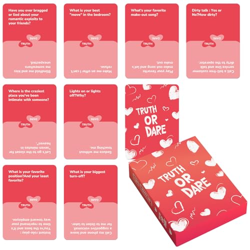 Paare Kartenspiel - 50 - -Ideenbeziehung für spielerische lustige, romantische Partygunst mit ansprechenden Aktivitäten für Teen- und Erwachsenenliebhaber, Valentine Date Night Trinking Entertainm von zwxqe