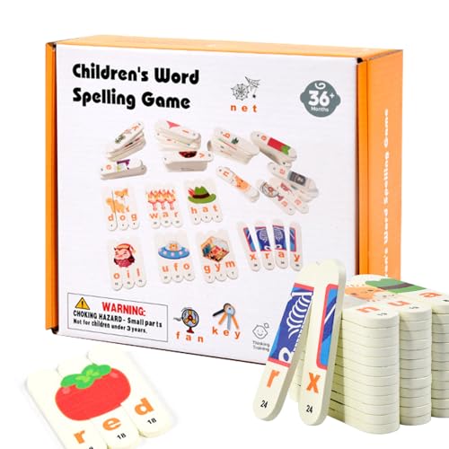 Rechtschreibspielzeug, Wortspiel, interaktives Alphabet -Puzzle, Bildungslernen für Kinder, Schulpraxis, Unterrichten von Kleinkindern, Kindergartenaktivitäten, frühkindliche Entwicklung, Homeschool - Rechtschreibspielzeug, Wortspiel, interaktives Alphabet -Puzzle, Bildungslernen für Kinder, Schulpraxis, Unterrichten von Kleinkindern, Kindergartenaktivitäten, frühkindliche Entwicklung, Homeschool - von zwxqe