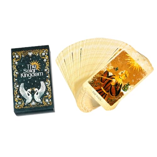 Tarot-Orakelkarten Deck, 78 Karten Tarot Set, The Solar Kingdom Tarot, Psychologisches Orakeldeck, Tarotkarten für zukünftige Einblicke, Tarotkarten für vergangene Einblicke, lebendige Tarotbilder, Tarot-Orakelkarten Deck, 78 Karten Tarot Set, The Solar Kingdom Tarot, Psychologisches Orakeldeck, Tarotkarten für zukünftige Einblicke, Tarotkarten für vergangene Einblicke, lebendige Tarotbilder, von zwxqe
