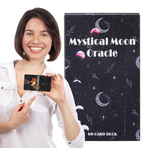 Tarotkarten, Schicksals-Wahrsagen-Deck, mystisches Orakel-Set, 60-Karten-Wahrsager-Set, aufwendiges Kunstwerk-Design, perfekt für Lesungen, Meditation und Unterhaltung Tarotkarten, Schicksals-Wahrsagen-Deck, mystisches Orakel-Set, 60-Karten-Wahrsager-Set, aufwendiges Kunstwerk-Design, perfekt für Lesungen, Meditation und Unterhaltung von zwxqe