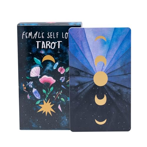Tarotkarten, mystisches Wahrsagen-Deck, 78 Karten Schicksals-Orakel, spirituelles Einsichtswerkzeug, lebendige Bilder, vollständige englische Version, ideal für Anfänger und Party-Lesungen Tarotkarten, mystisches Wahrsagen-Deck, 78 Karten Schicksals-Orakel, spirituelles Einsichtswerkzeug, lebendige Bilder, vollständige englische Version, ideal für Anfänger und Party-Lesungen von zwxqe