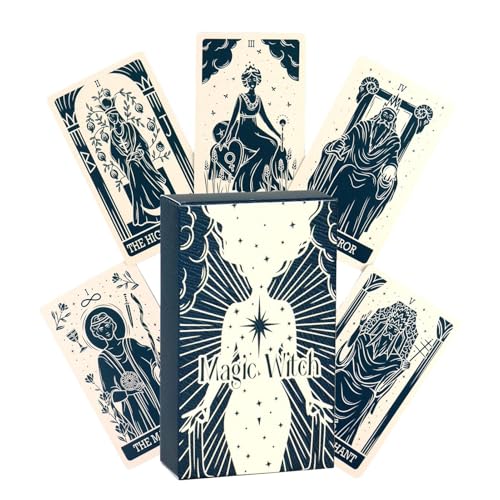 Tarotkarten Deck, Orakelkarte, Wahrsager-Lesekarten mit Bedeutungen, interaktive & durchdachte Geschenke für Anfänger, Familie, Freunde und Enthusiasten Tarotkarten Deck, Orakelkarte, Wahrsager-Lesekarten mit Bedeutungen, interaktive & durchdachte Geschenke für Anfänger, Familie, Freunde und Enthusiasten von zwxqe