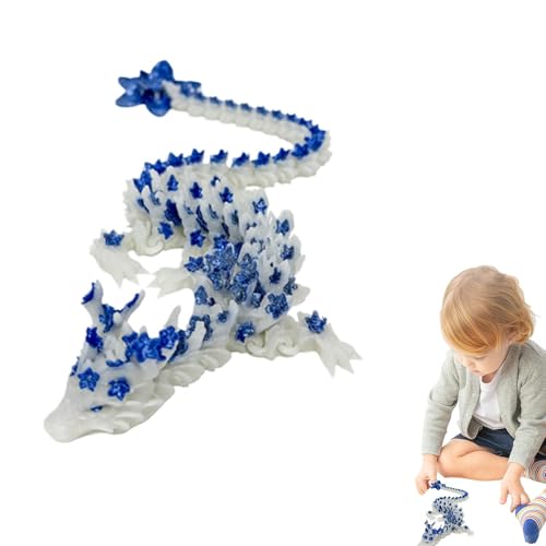 Three-Dimensional Printed Dragon Toy, Glowing in The Dark Dragon Toy, Articulated Dragon Sculpture, Flexible Dragon Toy, 3D Printed Flexible Dragon, Glowing Dragon Sculpture, Dragon Home Decor Three-Dimensional Printed Dragon Toy, Glowing in The Dark Dragon Toy, Articulated Dragon Sculpture, Flexible Dragon Toy, 3D Printed Flexible Dragon, Glowing Dragon Sculpture, Dragon Home Decor von zwxqe