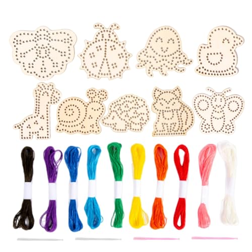zwxqe Animal Roping Game, Learn to Sew Threading Board, Color Recognition Educational Toy, 4.13x5 Inches Fine Motor Skills Activities, Quiet Time and Road Trip Entertainment for Children zwxqe Animal Roping Game, Learn to Sew Threading Board, Color Recognition Educational Toy, 4.13x5 Inches Fine Motor Skills Activities, Quiet Time and Road Trip Entertainment for Children von zwxqe