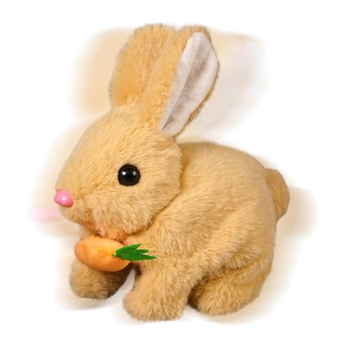 zwxqe Bunby My Realistic Bunny Toy, Plush Animal Doll, 6.5x5.12x6.5in Interactive Electronic Rabbit, Walking and Sound-Enabled Pet Toy for Toddler Birthday and Playtime Fun zwxqe Bunby My Realistic Bunny Toy, Plush Animal Doll, 6.5x5.12x6.5in Interactive Electronic Rabbit, Walking and Sound-Enabled Pet Toy for Toddler Birthday and Playtime Fun von zwxqe