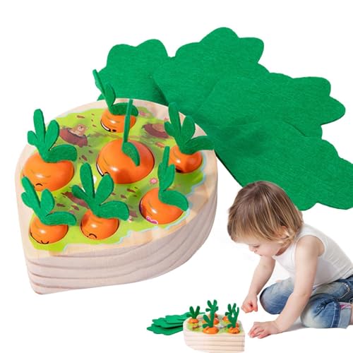 zwxqe Carrot Toy for Baby | Wooden Educational Fine Motor Skills Toy for Kids | Fun Shape Sorting Game for 1-5 Year Old Kids, Early Learning Fast Developmental Toy zwxqe Carrot Toy for Baby | Wooden Educational Fine Motor Skills Toy for Kids | Fun Shape Sorting Game for 1-5 Year Old Kids, Early Learning Fast Developmental Toy von zwxqe