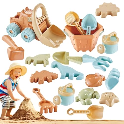 zwxqe Children Beach Toys, Dinosaur Mold Bulldozer Sand Playset, Outdoor Travel Toys for Kids, Parent-Child Interactive Beach Set for Courtyard, Water Parks, and Seaside Adventures zwxqe Children Beach Toys, Dinosaur Mold Bulldozer Sand Playset, Outdoor Travel Toys for Kids, Parent-Child Interactive Beach Set for Courtyard, Water Parks, and Seaside Adventures von zwxqe