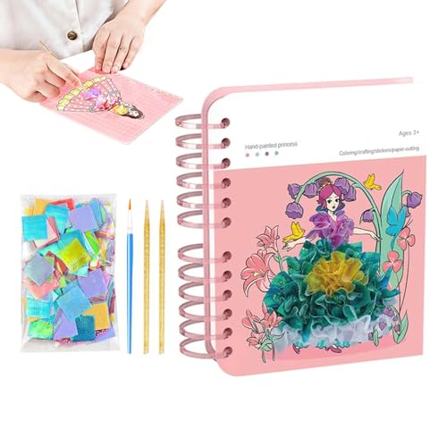 zwxqe Craft Kit - 9,84 Zoll Prinzessin Dress -up -Aktivität mit Aufklebern und Farbe für Kinder, DIY - für Vorschule, Kindergarten, Reisen und Urlaubsspaß, Veranstaltungen, Versammlung von zwxqe