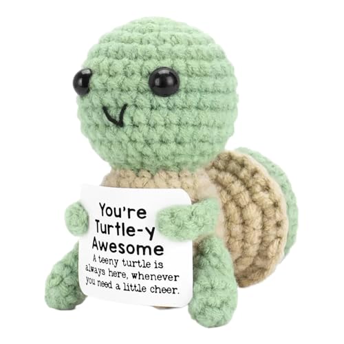 zwxqe Crochet Turtle, Adorable Crochet Knitted Doll, Portable Craft Plush Ornaments, Funny Emotional Support Toy, Ideal for Student Teacher Appreciation Mothers Day zwxqe Crochet Turtle, Adorable Crochet Knitted Doll, Portable Craft Plush Ornaments, Funny Emotional Support Toy, Ideal for Student Teacher Appreciation Mothers Day von zwxqe