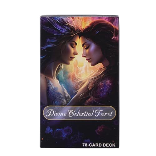 zwxqe Divine Celestial Tarot-Spiel, lässiges 78-Karten-Tarot-Deck, Wahrsagerkarten, spirituelle Anleitung, ideal für Anfänger, Familienfeiern und Party-Unterhaltung zwxqe Divine Celestial Tarot-Spiel, lässiges 78-Karten-Tarot-Deck, Wahrsagerkarten, spirituelle Anleitung, ideal für Anfänger, Familienfeiern und Party-Unterhaltung von zwxqe