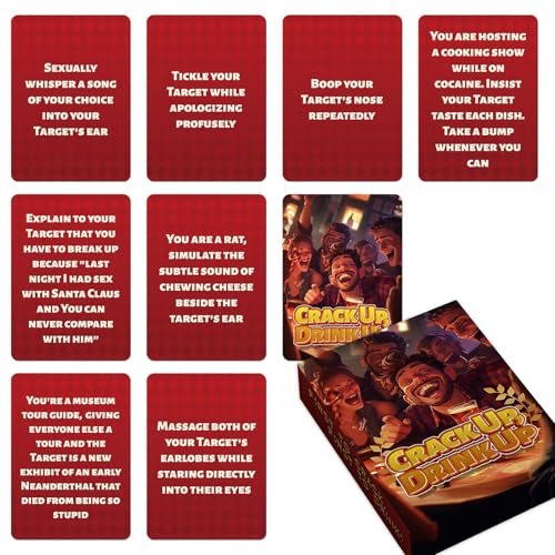 zwxqe Drinking Games, Fun Adult Party Games, 3.5x2.52 inches Entertaining Activities, Hilarious Event Activity, Perfect for Men Women Family, Outdoor Camping, College Friends zwxqe Drinking Games, Fun Adult Party Games, 3.5x2.52 inches Entertaining Activities, Hilarious Event Activity, Perfect for Men Women Family, Outdoor Camping, College Friends von zwxqe
