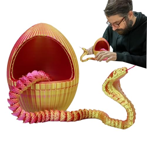 zwxqe Flexible Snake Egg Toy, Printed Flexible Snake Egg Desk Toy, Cute Snake with Gear Egg Figure, Fun Executive Desk Decoration for Home and Office, Creative for Animal Lovers zwxqe Flexible Snake Egg Toy, Printed Flexible Snake Egg Desk Toy, Cute Snake with Gear Egg Figure, Fun Executive Desk Decoration for Home and Office, Creative for Animal Lovers von zwxqe