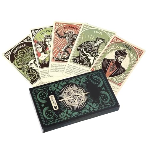 zwxqe Fortune Telling Tarot, Metaphor Playing Cards, Lightweight Learning Deck, Perfect for Adults, Party Favors, Fun Sharing Occasions, Family Gatherings and Social Events von zwxqe