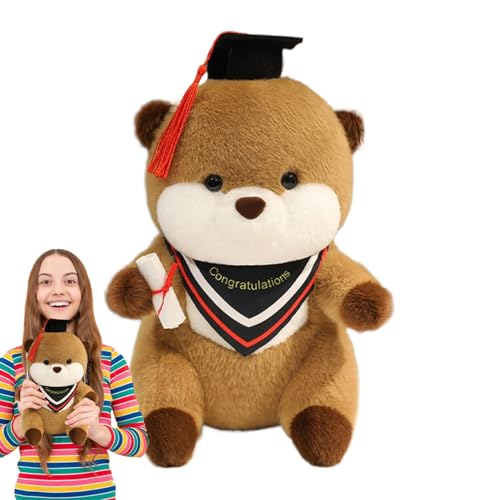 zwxqe Graduation Plush, Stuffed Animal Gift, Graduation Throw Pillow, Doll Toy, Plush Toy Graduation, Realistic Plush, Graduation Room Decor, Cap and Diploma zwxqe Graduation Plush, Stuffed Animal Gift, Graduation Throw Pillow, Doll Toy, Plush Toy Graduation, Realistic Plush, Graduation Room Decor, Cap and Diploma von zwxqe