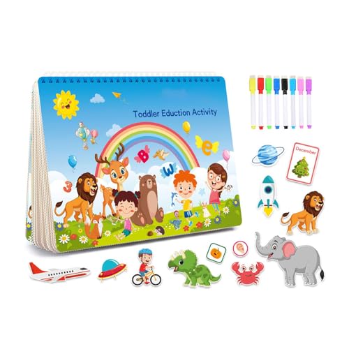 zwxqe Interactive Learning Books for Boys, Busy Book for Preschoolers, Kids Activity Book for 3-7, Fun Learning Activities for Kids, Busy Book for, Interactive Preschool Learning Book zwxqe Interactive Learning Books for Boys, Busy Book for Preschoolers, Kids Activity Book for 3-7, Fun Learning Activities for Kids, Busy Book for, Interactive Preschool Learning Book von zwxqe
