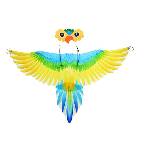 zwxqe Kids Bird Costume, Boys Parrot Wings Outfit, Colorful Role-Play Attire for Dress-Up, School Performances, and Masquerade Parties, Fun and Comfortable Animal-Themed Wear zwxqe Kids Bird Costume, Boys Parrot Wings Outfit, Colorful Role-Play Attire for Dress-Up, School Performances, and Masquerade Parties, Fun and Comfortable Animal-Themed Wear von zwxqe