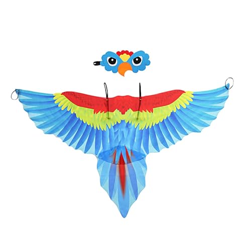 zwxqe Kids Bird Costume, Boys Parrot Wings Outfit, Colorful Role-Play Attire for Dress-Up, School Performances, and Masquerade Parties, Fun and Comfortable Animal-Themed Wear zwxqe Kids Bird Costume, Boys Parrot Wings Outfit, Colorful Role-Play Attire for Dress-Up, School Performances, and Masquerade Parties, Fun and Comfortable Animal-Themed Wear von zwxqe
