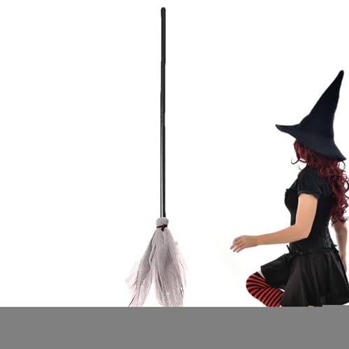 zwxqe Kinderhexenbesen, Kostüm Besen Zubehör, Rollenspiel Deko Für Bühne Cosplay Partys Gruselhaus Garten von zwxqe