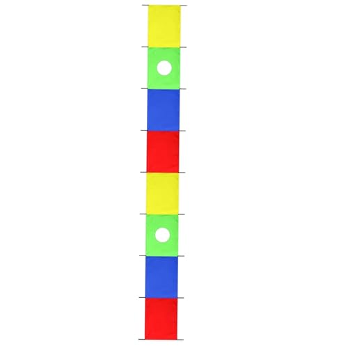 zwxqe Kinderspiel Fallschirm | Regenbogen Fallschirm Mit Griffen - Spielgerät Für Kinder Kooperative Aktivitäten Training Teambuilding Sport Spielplatz von zwxqe
