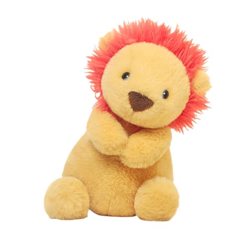 zwxqe Lion Stuffed Animal, Huggable Cute Plush Animal Toys, Versatile Cartoon Decorative Doll, 11.02 inches Soft Gift for Children Boys Girls Teenagers Adults Women Men von zwxqe
