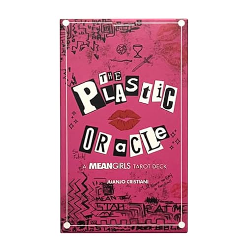 zwxqe Mean Girls Tarot-Deck, englisches Tarot-Deck, tragbare 12 x 7 cm Karten, psychologisches Orakeldeck, interaktive geheimnisvolle Wahrsagungskarte für zukünftige und vergangene Einblicke von zwxqe