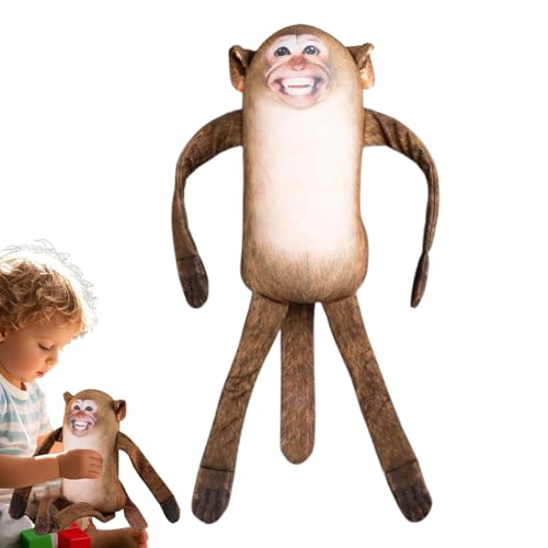 zwxqe Monkey Stuffed Animal, Mouth Open Plush Doll, Soft Hugging Pillow, Cuddly Companion Toy, Fun Prank Prop, Cute Nursery Decor, for Kids, Boys, and Girls zwxqe Monkey Stuffed Animal, Mouth Open Plush Doll, Soft Hugging Pillow, Cuddly Companion Toy, Fun Prank Prop, Cute Nursery Decor, for Kids, Boys, and Girls von zwxqe