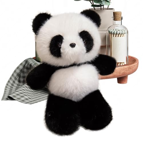 zwxqe Panda Stuffed Animal - 16 Inch Plush Pillow Doll Cute Toy for Kids, Ultra Soft Cuddly Design with Expression, Decorative Throw Cushion for Bedroom Sofa Car Bed Birthday Present, 9.84 Inches von zwxqe