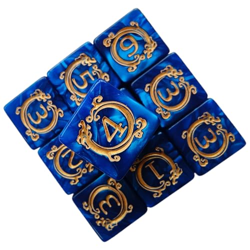 zwxqe Polyhedral Dice, Creative Dragon Pattern Design, 10PCS Role Playing Toys Set, Portable Dice Table Games, Ideal for Home Decor Desk Car Kids Adults Men Women zwxqe Polyhedral Dice, Creative Dragon Pattern Design, 10PCS Role Playing Toys Set, Portable Dice Table Games, Ideal for Home Decor Desk Car Kids Adults Men Women von zwxqe