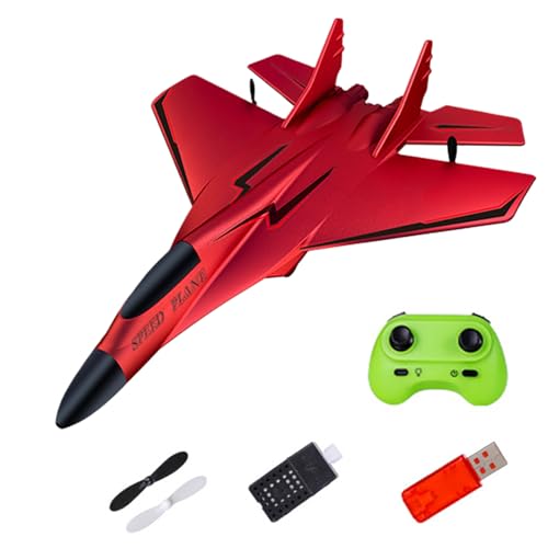 zwxqe Rc Plane, Remote Controlled Aircraft with Light, Airplane, Plane Glider, 2.4ghz Remote Control Airplane for Kids, Beginners, Easy-to-Fly Aircraft for Fun Outdoor Adventures von zwxqe