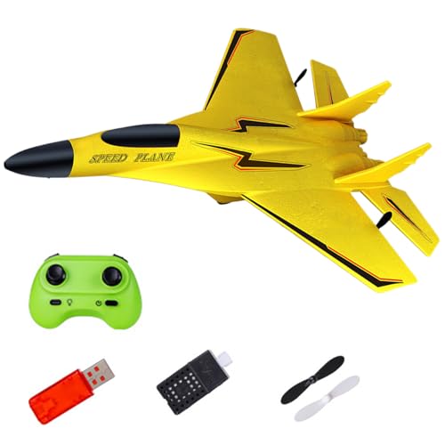 zwxqe Rc Plane, Remote Controlled Aircraft with Light, Airplane, Plane Glider, 2.4ghz Remote Control Airplane for Kids, Beginners, Easy-to-Fly Aircraft for Fun Outdoor Adventures von zwxqe